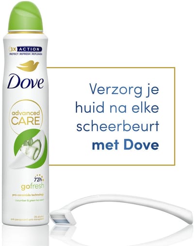 Dove Deodorant Spray Cucumber & Green Tea - 6 x 200 ml - Voordeelverpakking
