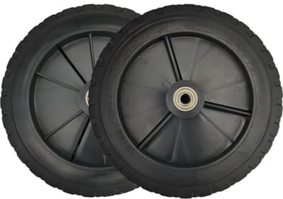 Universele PVC-Kunststof Wielen 17,8 cm voor Grasmaaiers en Trolleys - Set van 2