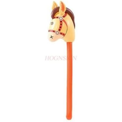 Bâton Gonflable Tête de Cheval Bâton Gonflable PVC Jouet Gonflable pour Enfants Bâton Licorne Marteau Équitation pour Enfants Ravitaillement