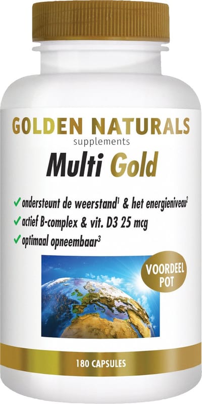 Golden Naturals Multi Gold capsules (180 vegetarische capsules)