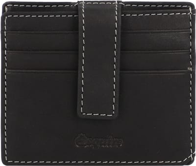 Esquire Oslo Dallas Creditcard etui RFID Leer 9,5 cm - 9 Sleuven - schwarz