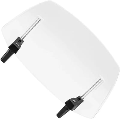 Motorfiets Windscherm - Verstelbaar Deflector - Comfortabel Rijden - Clip-on Universeel - 500 g - Transparant
