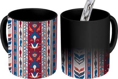 Magische Mok - Foto op Warmte Mokken - Koffiemok - Bloemen - Patronen - Planten - Abstract - Minimalisme - Magic Mok - Beker - 350 ML - Theemok