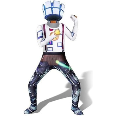 Spel Skibidi Toilet Cameraman Camera Speaker TV Toilet Man Jumpsuit Kinderen Volwassene Hoofddeksel Jumpsuit Halloween Kostuum 120 white