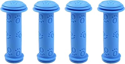 2 Paar Antislip Rubberen Fietsstuurgrepen - Schokdempend voor Kinderfiets, Step en Scooter (Blauw)