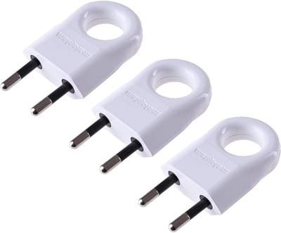 Stekker 3 Stuks - Eurostekker Plat - Repareren Snoeren - Schroefklembevestiging - 230V 6A - Wit