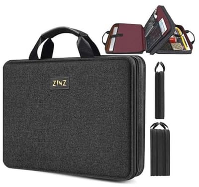 Slim en Uitbreidbaar Laptop Sleeve voor 13-16 inch laptops - Waterdichte Laptop Tas met Accessoires Opbergvak