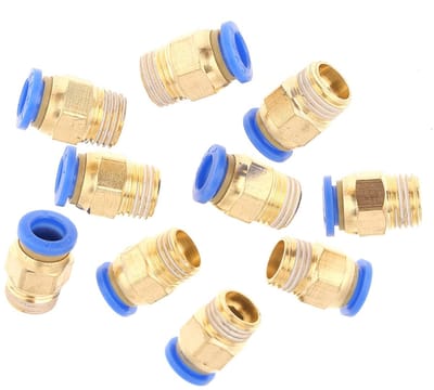 Dailygoods - Pneumatische Snelkoppelingen - Luchtfittingadapter - 10 Stuks - 8 Mm Diameter - Snelle Aansluiting - Hoge Druk Omgevingen - Geschikt voor...
