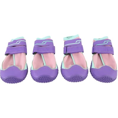 Hondenschoenen Beschermend Verstelbaar Verbeterde Veiligheid Antislip Hondenlaarzen voor Kleine Middelgrote Grote Hond Roze ID 17.3mm / 0.68in