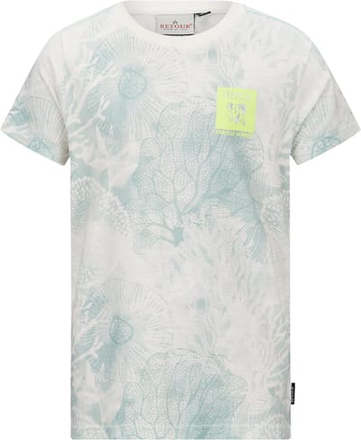Retour jeans Max Jongens T-shirt - blue green - Maat 6