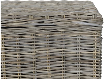 Vente-unique Opbergruimte van kubu GAO - L130 x D45 x H44 cm - Natuurlijk grijs