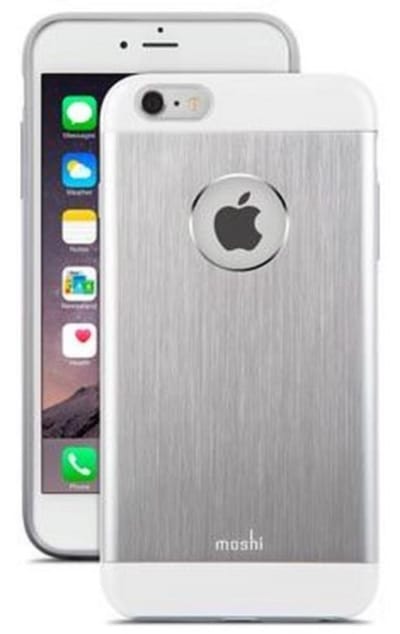 Moshi, Hoesje geschikt voor iPhone 6 Plus / 6S Plus - iGLAZE ARMOUR Aluminium, Zilver
