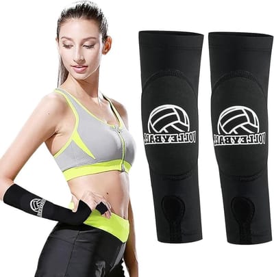 Windbescherming voor Volleybal, Onderarmbescherming, Sportbandjes voor Kinderen, Compressiekousen en Elastische Cuffs