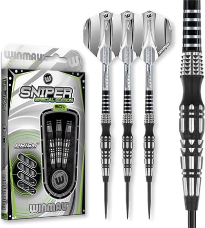 Dartpijlen Set - Stalen Darts - Precisie Werpen - 90% Tungsten - 23 Gram - Zilver