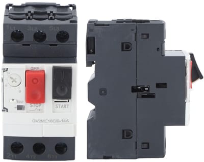 Dailygoods- Motorstroomonderbreker 35 Mm Geleiderail - Overbelasting/Kortsluitbeveiliging - Knopbedieningstype - AC 690V - 6KV Impulsbestendigheid - ABS Materiaal - Beveiligingsschakelaar