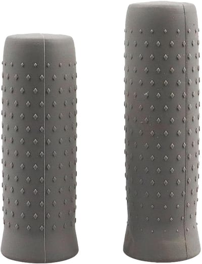 Dailygoods- Handgrepen Antislip - Ergonomisch Design - Duurzaam - Voor Segway Ninebot G30 Max - 2 Stuks - Grijs 12x3 cm / 11x3 cm - E-scooter Handgrepen