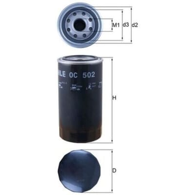 Oliefilter MAHLE OC 502