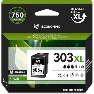 303XL Zwarte Cartridge met Hoge Capaciteit, 303 XL Inktcartridges Vervanging voor HP 303 Inkt, 303XL Zwart voor HP Envy Photo 6232