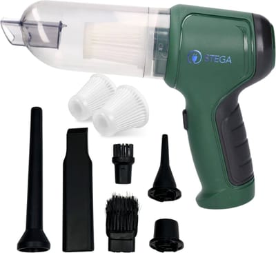 STEGA® Handstofzuiger Draadloos - Kruimeldief Snoerloos - Wasbaar EPA-filter - Met Opzetstukken