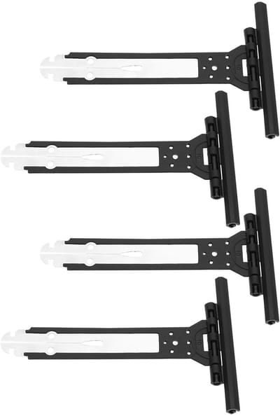 Dailygoods- Ophangveer Handmatig - Rolgordijn Accessoires - Nylon Coating - Aluminium - 4 x Flexibele Veer - 150 mm x 100 mm