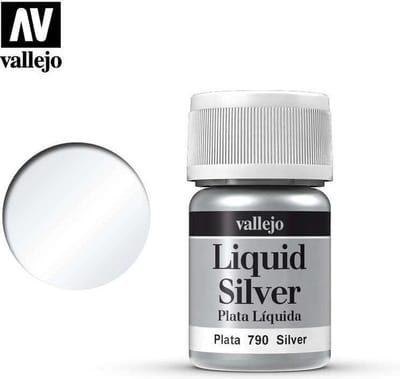 Vallejo Hobbyverf - 70790 Liquid Silver Verf potje - 35 ml