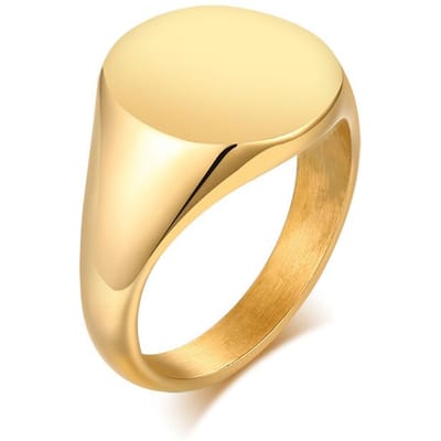 Roségoudkleurige Roze Zegelring voor Dames, Stempelzegelring Valentijnsdag Cadeau US Ring Size 10