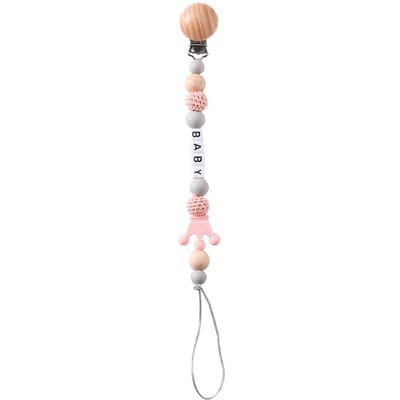 Gepersonaliseerde Naam Baby Speen Clips Kettingen Bijtringen Speen Houder Siliconen Kroon Clip Pasgeboren Tandjes Speelgoed Accessoires