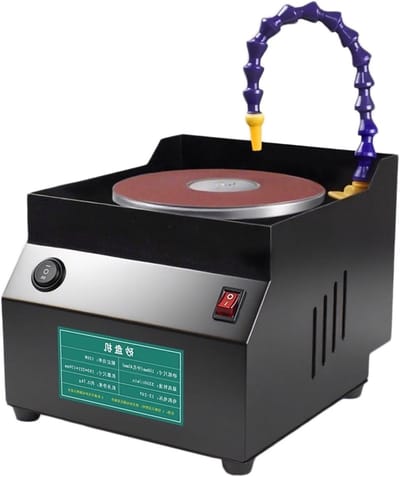 Bankslijpmachine - Slijpapparaat Polijstmachine - Metaal Hout Bewerken - Nat Droog Gebruik - 150 mm - Grijs