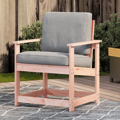 Houten Tuinstoel - Balkonstoel Relaxstoel - Buiten Ontspannen - Massief Douglas Hout - 62 x 55 x 77 cm - Houtkleurig