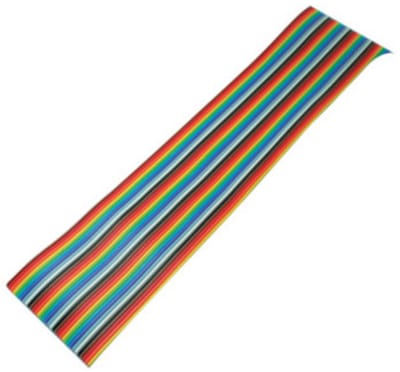 Flachkabel farbig Raster 1,27mm 34 pin 10m