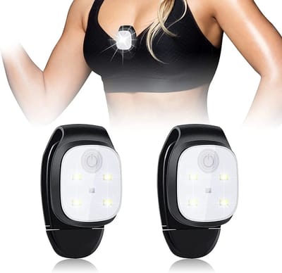 Hardloop Verlichting – Borstlamp – 2 Stuks – USB Oplaadbaar – Voor Hardlopen & Wandelen