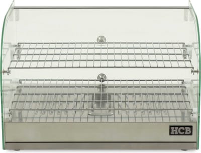 HCB® - Professionele Horeca Warmhoudvitrine - 45 liter - 230V - RVS / INOX - 37.5x55.5x37.5 cm (DxBxH) - 14 kg - 3378