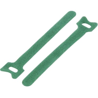 TRU COMPONENTS Klittenband kabelbinder Om te bundelen Haak- en lusdeel (l x b) 240 mm x 16 mm Groen 20 stuk(s)