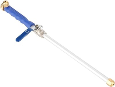 Hogedruk Sproeier - Waterpistool - Auto Tuin Reinigen - Aluminiumlegering Buis - 46 cm Lengte - Zilver