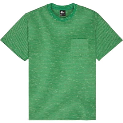 Quiksilver Lopaz Striped T-shirt Met Korte Mouwen Groen S Man