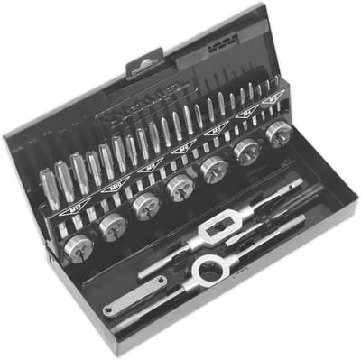 Tap- en Matrijzenset 32-delig - HSS Metrisch Set voor M3 tot M12