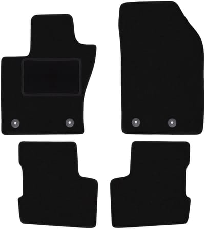 Zwarte veloursmatten voor: Fiat 500X FL crossover (2018-)