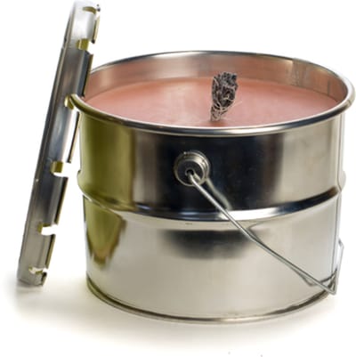 Rustik Lys Buitenblik Coral – Ø18x14 cm – 50 Branduren – Gerecyclede Paraffine