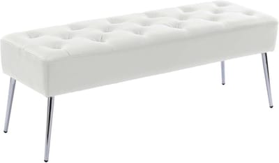 Gestoffeerde zitbank met knopen voor entree, woonkamer en slaapkamer