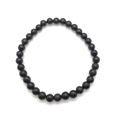 Granaat edelstenen armband 6 mm maat 18 kracht en energie