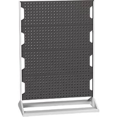 Perfo Rack, 8 geperforeerde panelen, B 1000 x D 550 x H 1450 mm, staal, lichtgrijs RAL 7035/antracietgrijs RAL 7016