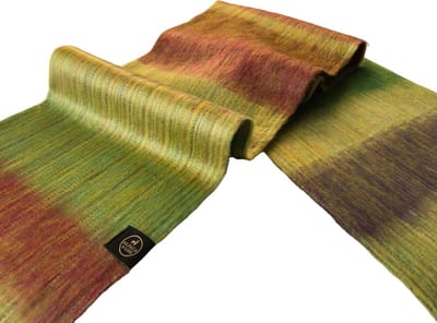 Alpaca D'Luxe Sjaal - Sustainable - Hypoallergeen - Veelkleurige sjaal - Groen - Geel - Rood - Paars - Multicolor - Scarf - Sjaal van alpacawol - Zacht en Warm - Luxe cadeau - Duurzaam - Sjaals Dames - Sjaals Heren - Comfortabel - Kerstcadeau - Shawl