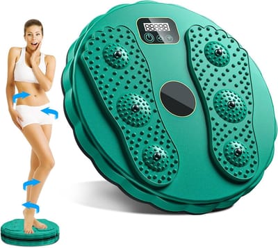 Twist-Waist Disc met Teller, Draaibare Antislip Taille met Voetmassage voor Heup- en Taillebewegingen, Ideaal voor Thuisgebruik en Fitness