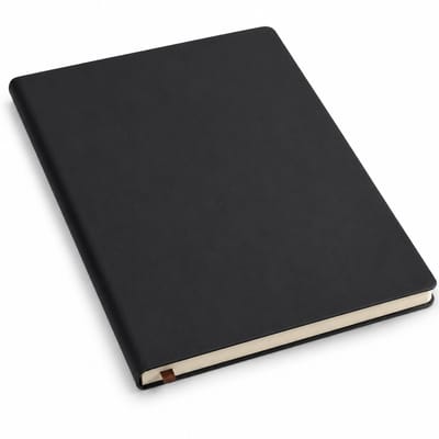 VHV - Notitieblok - A5 Schrijfboek voor Kantoor - Zwart voor Notities en Vergaderen