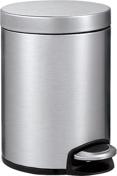 EKO - Serene pedaalemmer 5 liter - Stainless steel Plastic - mat RVS - Prullenbak