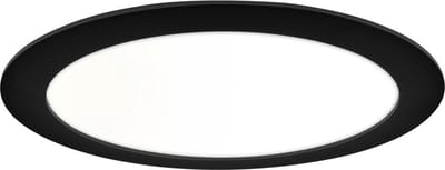 LED Downlight Premium Line 24cm zwart 15W 4000K IP44 dimbaar