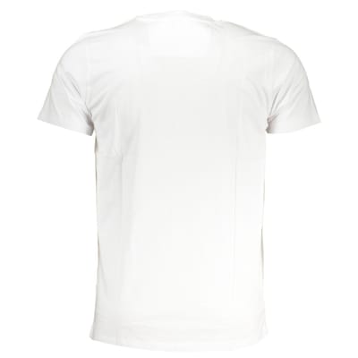 Cavalli Class Dapper Rood Logo Witte T-Shirt