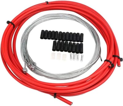 Fiets Remkabels - Remleiding Set - Fiets Onderhoud - Glad Slijtvast - Universele Maat - Rood