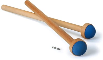 Peddelset Houten Rolplank - Roeiboot Peddels - Motoriek Stimuleren - Made in Germany - 108.5 cm - Blauw