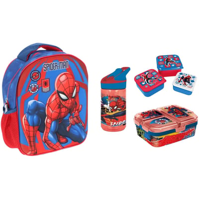 Spiderman schoolset; rugzak en lunchset
